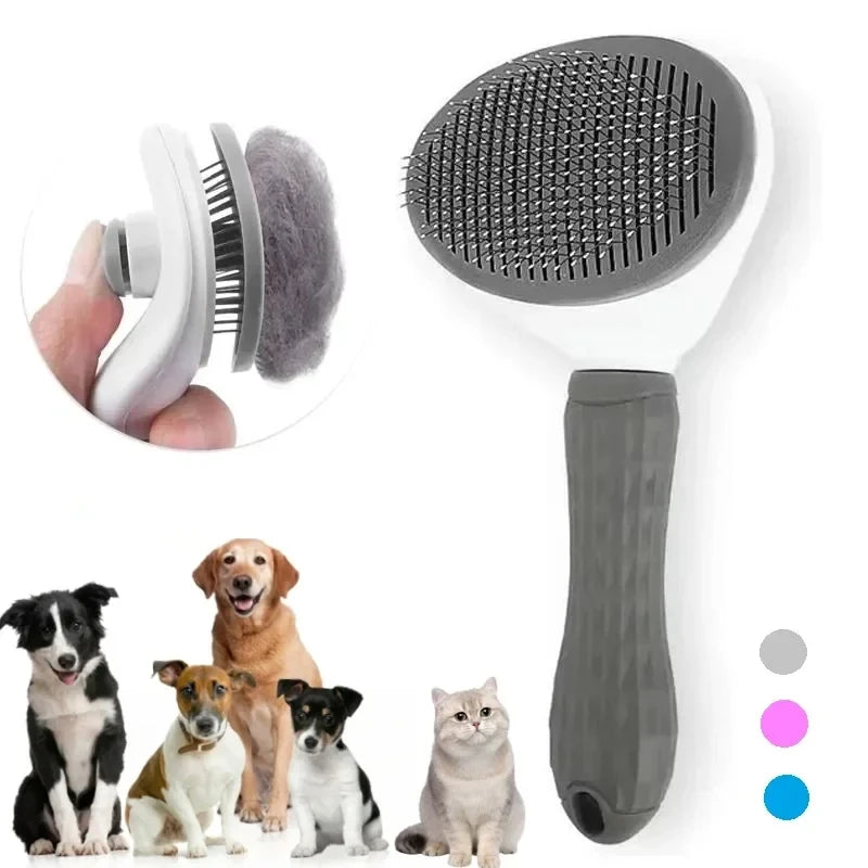 Brosse auto-nettoyante pour chiens et chats – Retire-poils
